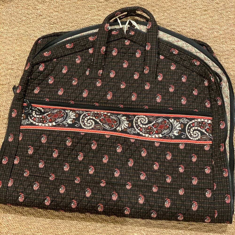 Vera Bradley garment bag with additional pockets